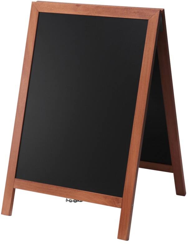 SHOWDOWN Natura Pavement Sign Freestanding Wood Light Brown ZPCHBLB55x85