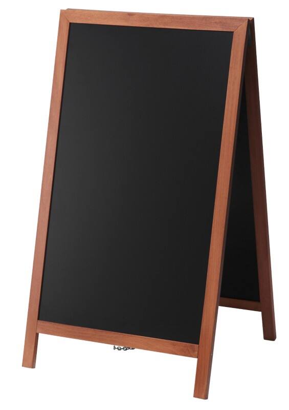 SHOWDOWN Natura Pavement Sign Freestanding Wood Light Brown