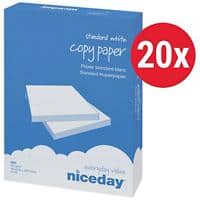 Niceday Copy A4 Printer Paper White 80 gsm Matt 20 Packs of 500 Sheets