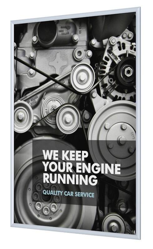 SHOWDOWN B1 Fireproof A2 Snap Frame Hanging Silver Aluminium KRA2G25B1 45.1 (W) x 1.1 (D) x 62.5 (H) cm KRA2G25B1