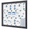 SHOWDOWN Lockable Notice Board Magnetic 124.5 (W) x 106.7 (H) cm Anthracite 15 x A4