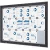 SHOWDOWN Lockable Notice Board Magnetic 146.5 (W) x 106.7 (H) cm Anthracite 18 x A4