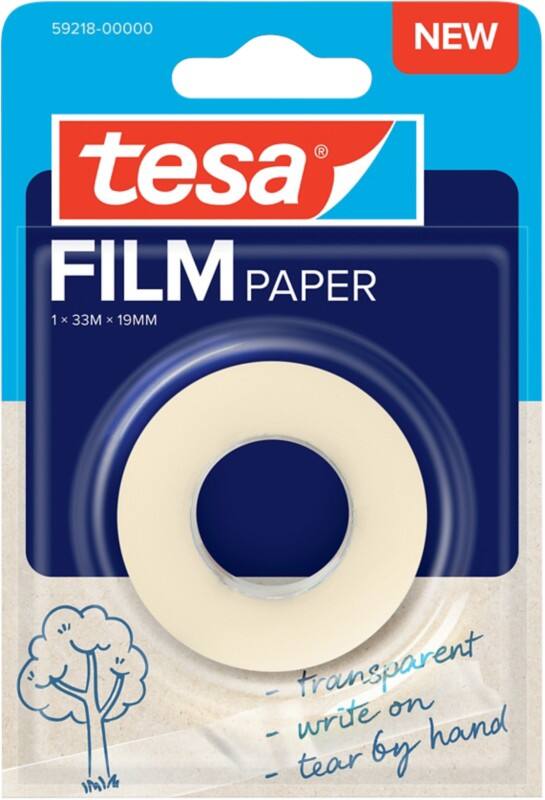 tesa Adhesive Tape tesafilm 59216-00000 Transparent 19 mm (W) x 33 m (L) Paper