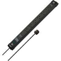 Brennenstuhl Premium-Line Extension Lead with surge protection up to 60.000A USB-C Power Delivery 30W & USB-A 18W Switch 6-way 3m