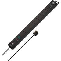 Brennenstuhl Premium-Line Extension Lead USB-C Power Delivery 30W & USB-A Switch 6-way 3m Black