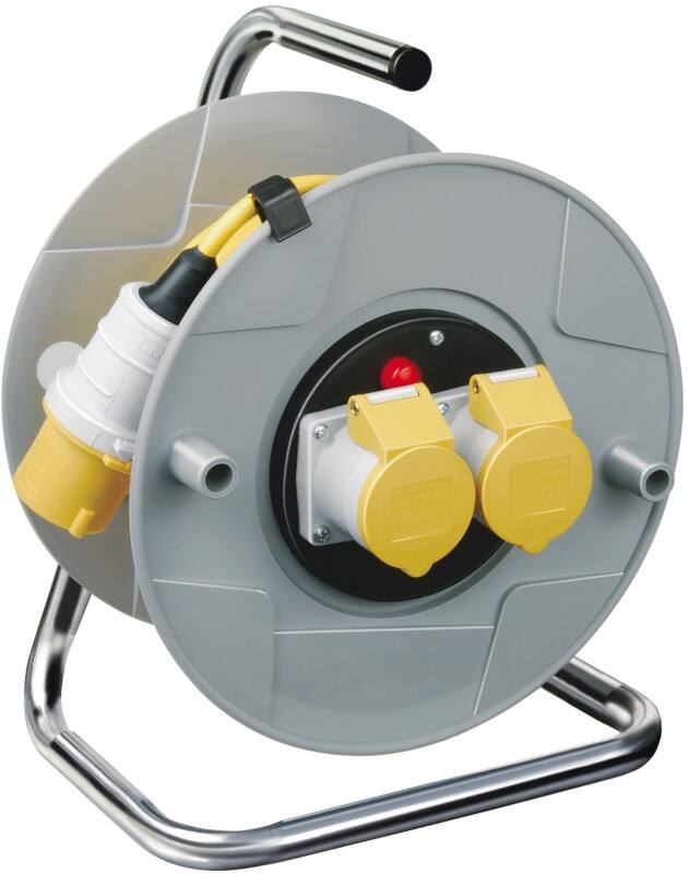Brennenstuhl Standard Cable Reel AK 260 110V 2-way CEE socket H05VV-F 3G1,5 25m Grey