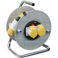 Brennenstuhl Standard Cable Reel AK 260 110V 2-way CEE socket H05VV-F 3G1,5 25m Grey