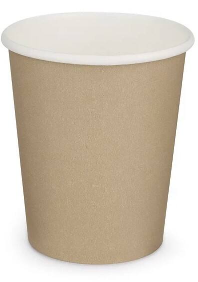 Unbranded Disposable Cups 300 ml Brown Pack of 50