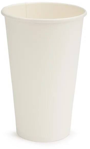 Unbranded Disposable Cups 450 ml White Pack of 50