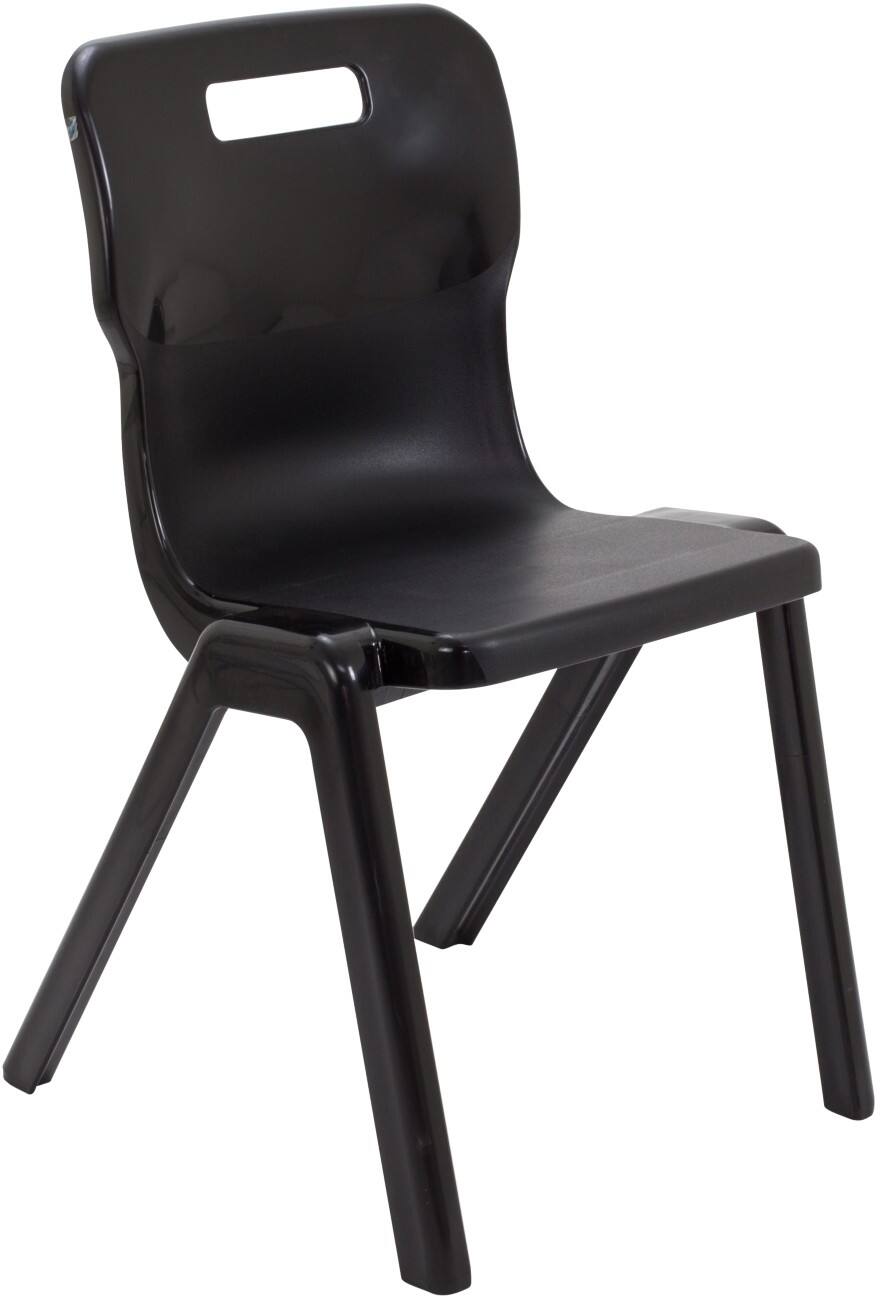 TITAN ONE-PIECE Chair Plastic Without armrest Black T6-BK 470 x 530 x 158 mm 14+ years