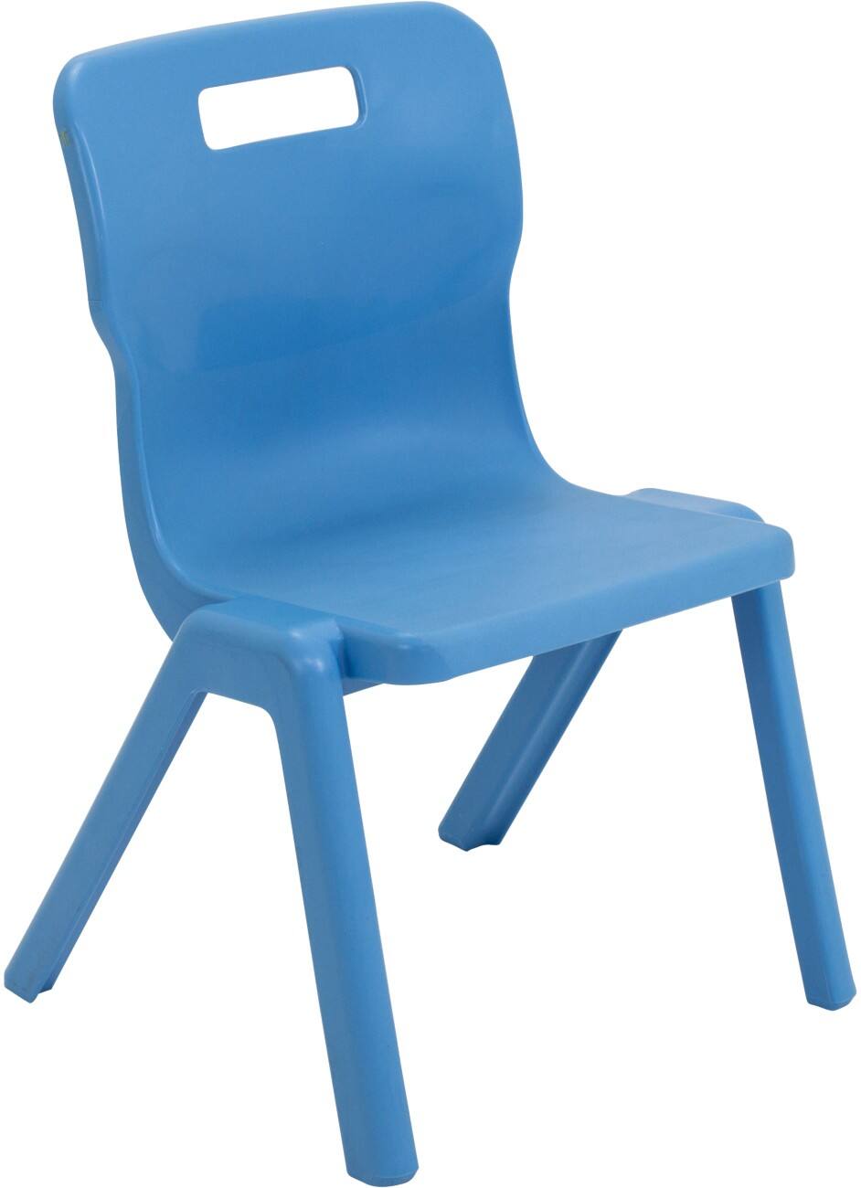 TITAN ONE-PIECE Chair Plastic Without armrest Sky Blue T3-CB 430 x 420 x 107 mm 6-8 years