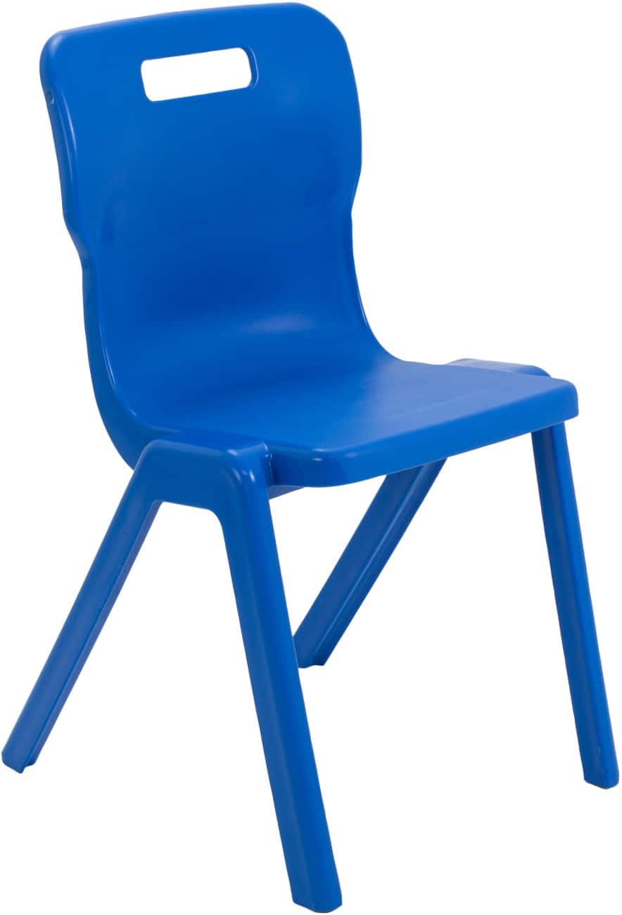TITAN ONE-PIECE Chair Plastic Without armrest Blue T6-B 470 x 530 x 158 mm 14+ years
