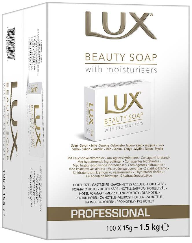 LUX Professional Beauty Soap Solid Slightly perfumed White 101106195 Pack of 100