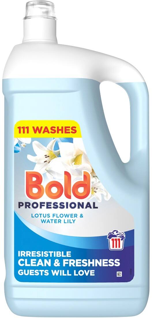 Bold Professional Laundry Detergent Lotus Flower and Lily Liquid 4.995L 111 Washes 