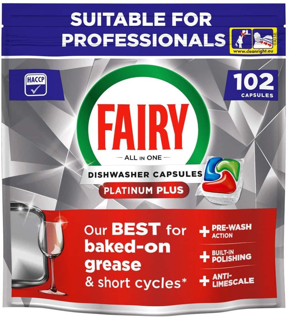 Fairy Professional Dishwasher Tablets Platinum Plus Original Pack of 102 