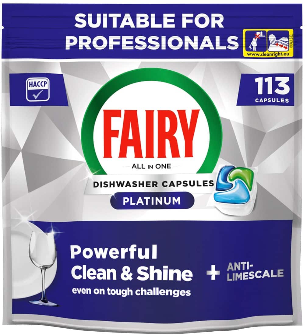 Fairy Professional Dishwasher Tablets Platinum Original Pack of 113