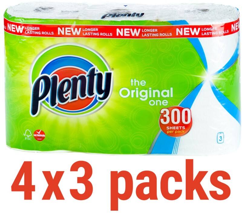 Plenty Kitchen Roll 2 Ply 100 Sheets Pack of 12