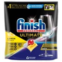 Finish Dishwasher Tablets Ultimate All-in-One Lemon Sparkle Pack of 61