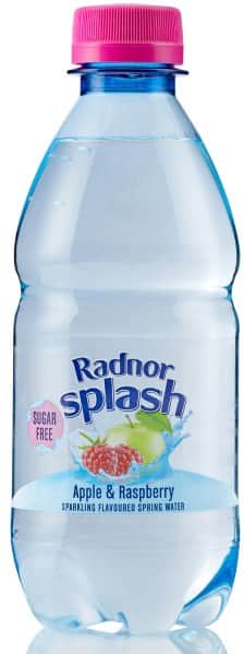 Radnor Splash Sparkling Apple & Raspberry Flavoured Water 24 Bottles of 330 ml