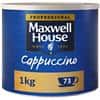 Maxwell House Instant Coffee Tin Cappuccino 1 kg
