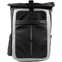 Monolith Style IT Roll Top Laptop Backpack 17.2 " 42 x 9 x 35 cm PL (Polyester) Black, Grey