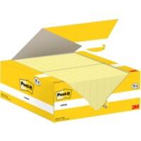 Post-it Sticky Notes Canary Yellow 38 x 51 mm Pack of 24 Pads of 100 Sheets Value Pack 18+6 FREE