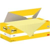 Post-it Sticky Notes Canary Yellow 76 x 76 mm Pak of 24 Pads of 100 Sheets Value Pack 18+6 FREE