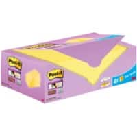 Post-it Super Sticky Notes 76 x 127 mm Yellow Pack of 24 Pads of 90 Sheets Value Pack 20+4 FREE