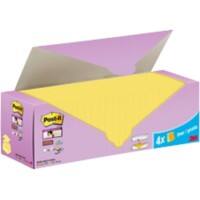 Post-it Super Sticky Z-Notes 76 x76 mm Canary Yellow Pack of 24 Pads of 90 Sheets Value Pack 20+4 FREE