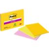 Post-it Super Sticky Notes 152 x 101mm Assorted Pack of 3 Pads of 45 Sheets