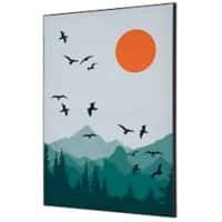 SHOWDOWN Sun and Birds Textile Wall Decoration Multicolour Aluminium