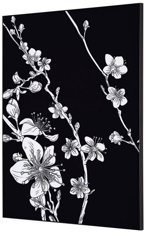 SHOWDOWN Japanese Blossom Textile Wall Decoration Multicolour Aluminium