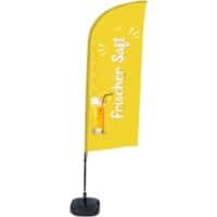 SHOWDOWN Fresh Juice Wind shape Beach Flag 330 x 89 cm Single Aluminium