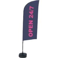 SHOWDOWN Open Wind shape Beach Flag 330 x 89 cm Single Aluminium