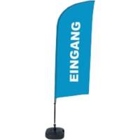 SHOWDOWN Entrance Wind shape Beach Flag Base Included 330 x 89 cm Single Sided Aluminium