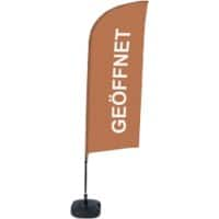 SHOWDOWN Open Wind shape Beach Flag 330 x 89 cm Single Aluminium