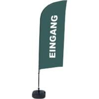 SHOWDOWN Entrance Wind shape Beach Flag Base Included 330 x 89 cm Single Sided Aluminium