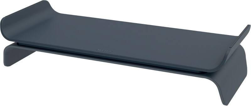 Leitz Ergo Height Adjustable Monitor Stand 6504 Up to 27" 483 x 209 x 112 mm Dark Grey