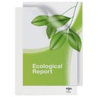 Rexel EcoDesk 90% Recycled L-Shape Folders A4 Embossed Transparent 140 Microns Polypropylene 2102243 Pack of 25