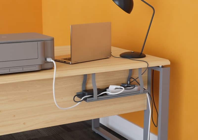 D-Line Under Desk Tray Grey 40 cm x 14 cm x 15.5 cm x 400 mm