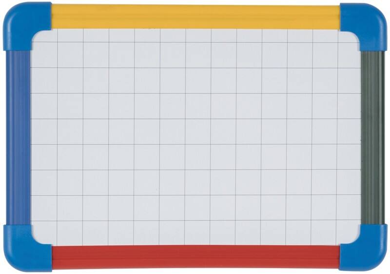 Bi-Office Schoolmate Dry Wipe Board Magnetic Lacquered Steel Double Sided 29.7 (W) x 21 (H) cm Pack of 10