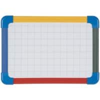 Bi-Office Schoolmate Dry Wipe Board Magnetic Double 29.7 (W) x 21 (H) cm Multicolour Pack of 10