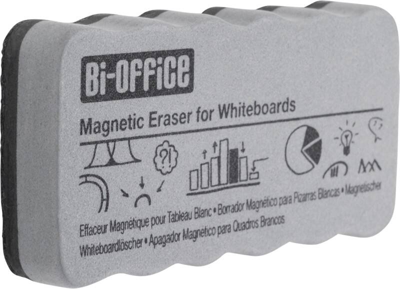 Bi-Office Whiteboard Eraser Magnetic 45 cm Grey AA0105-935 Pack of 35