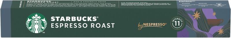 Starbucks by Nespresso Espresso Roast Coffee Capsules Espresso Intensity 11 Dark Arabica 57 g Pack of 10