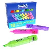 swäsh Highlighter Assorted Broad Chisel 5 mm Pack of 10