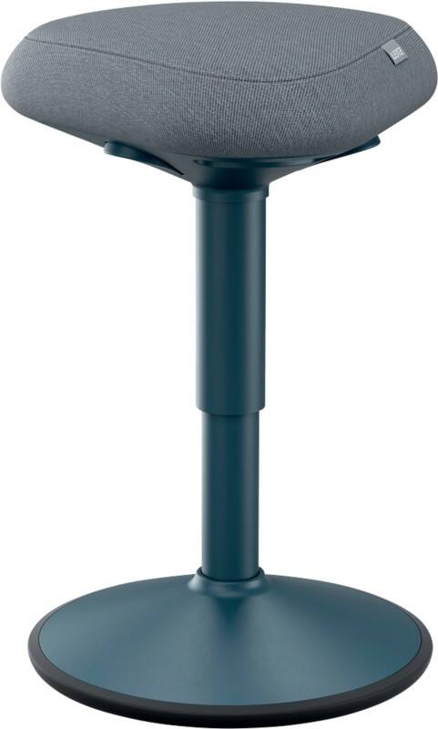 Leitz Ergo Active Sitting Stool 6544 With Adjustable Comfort Seat 47 - 64 cm Up to 110 kg Dark Grey