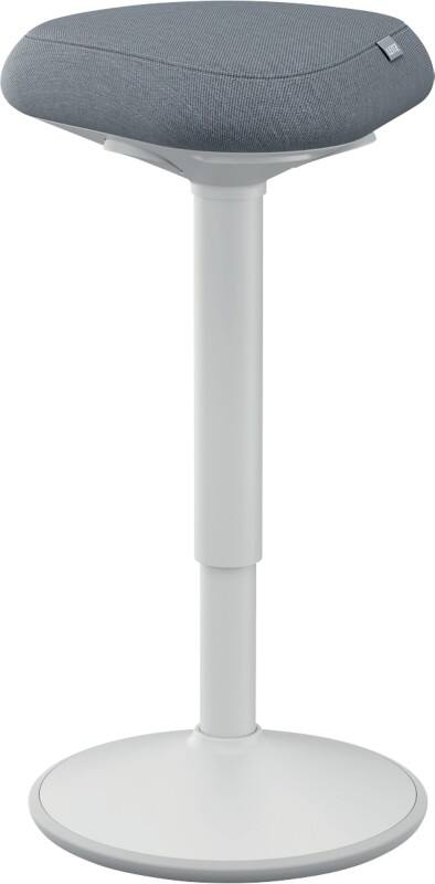 Leitz Ergo Active Standing Stool 6545 With Adjustable Comfort Seat 57 - 82 cm Up to 110 kg Light Grey