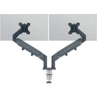 Leitz Ergo Space Saving Dual Monitor Arm 6537 Height Adjustable Up to 32" 1005 x 114 x 594 mm Grey