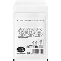 Jiffy Ocean Green Padded Envelopes E/2 White Plain 220 (W) x 265 (H) mm Peel and Seal 75 gsm Pack of 100