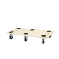 Viking Realspace Rectangular Castor Base Light Brown 680 x 290 x 110 mm